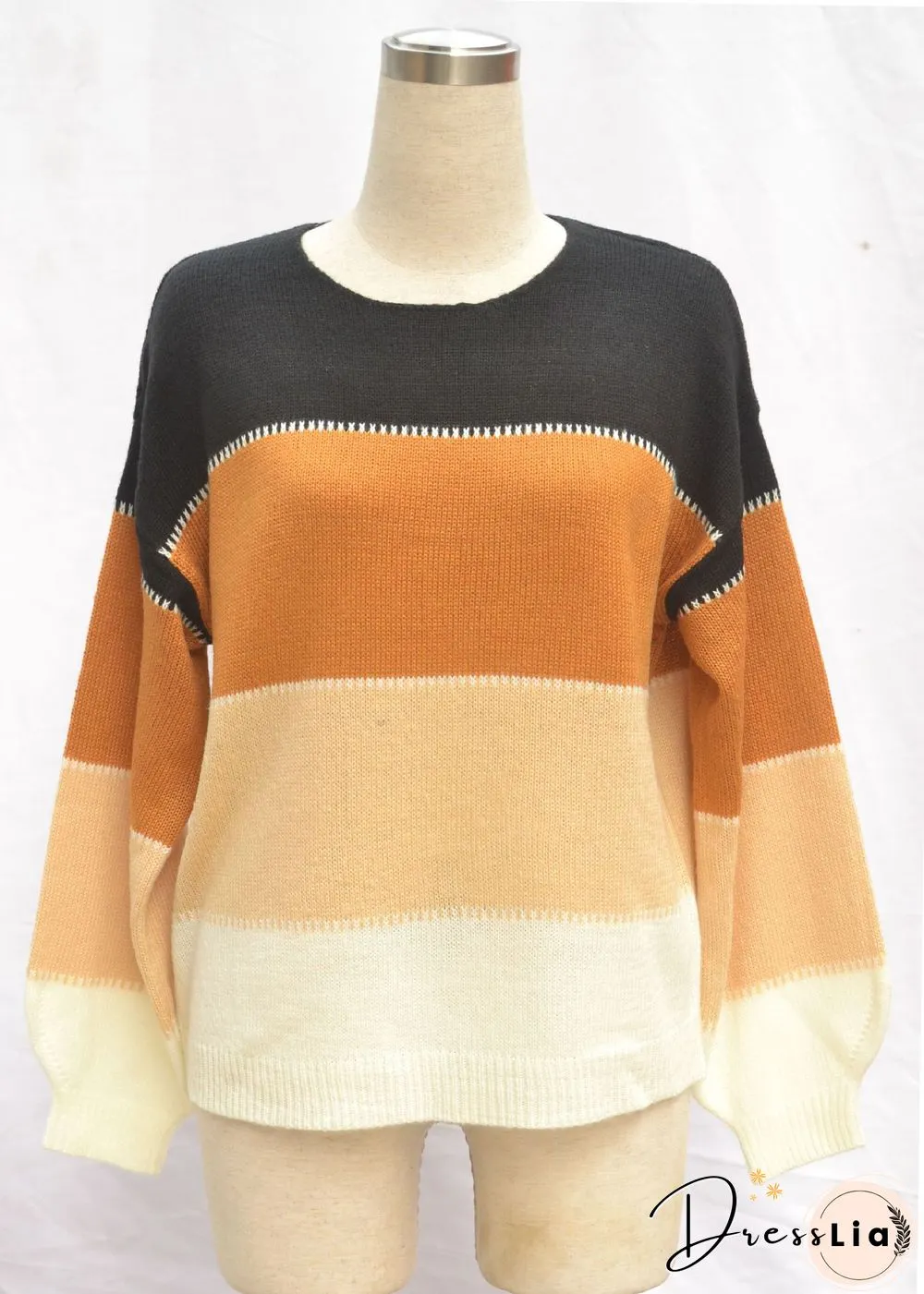 Women's Fashion Geometric Print Sweater