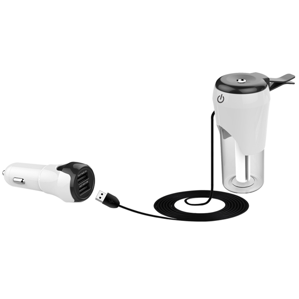 

Vehicle Mounted Humidifier Mini Dual USB Air Purifier Car Charger, 501 Original