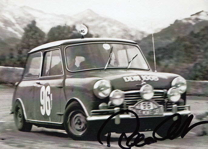 Rauno Aaltonen Hand Signed Mini Cooper Photo Poster painting 7x5.