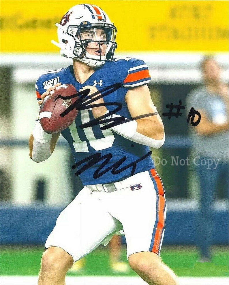 Bo Nix Signed Photo Poster painting 8X10 rp Autographed Picture Auburn Tigers !