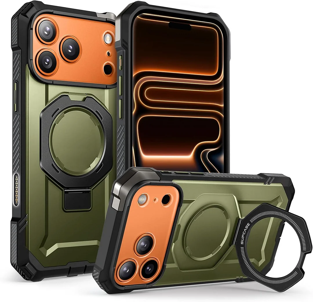 Compatible with iPhone 17 Pro Max Case with Kickstand (Unicorn Beetle Grip), [Camera Control Cover] [MagSafe Compatible] [Military-Grade Drop Protection] Heavy Duty Magnetic Phone Case