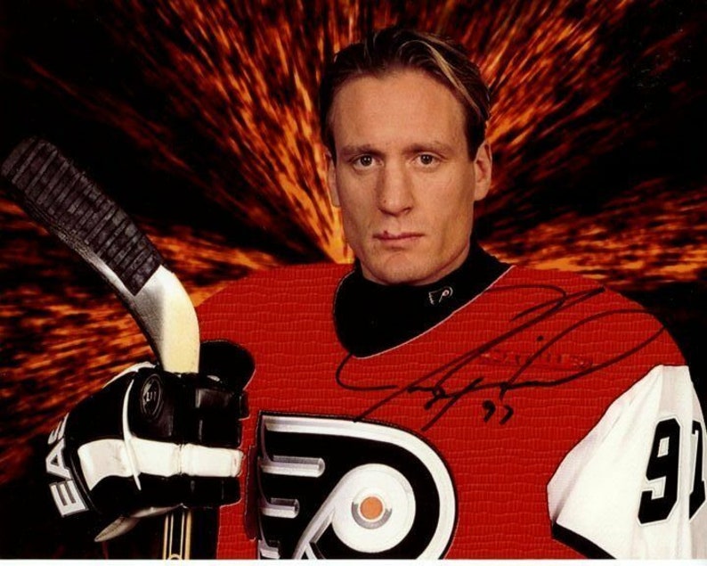 Jeremy roenick signed autographed nhl philadelphia flyers Photo Poster painting