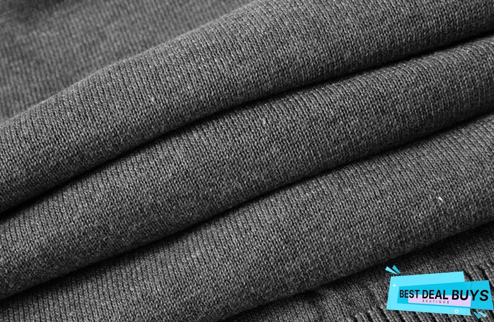 Mens V-Neck Sweater Casual Solid Color Sweater Plus Size Cardigan Tops