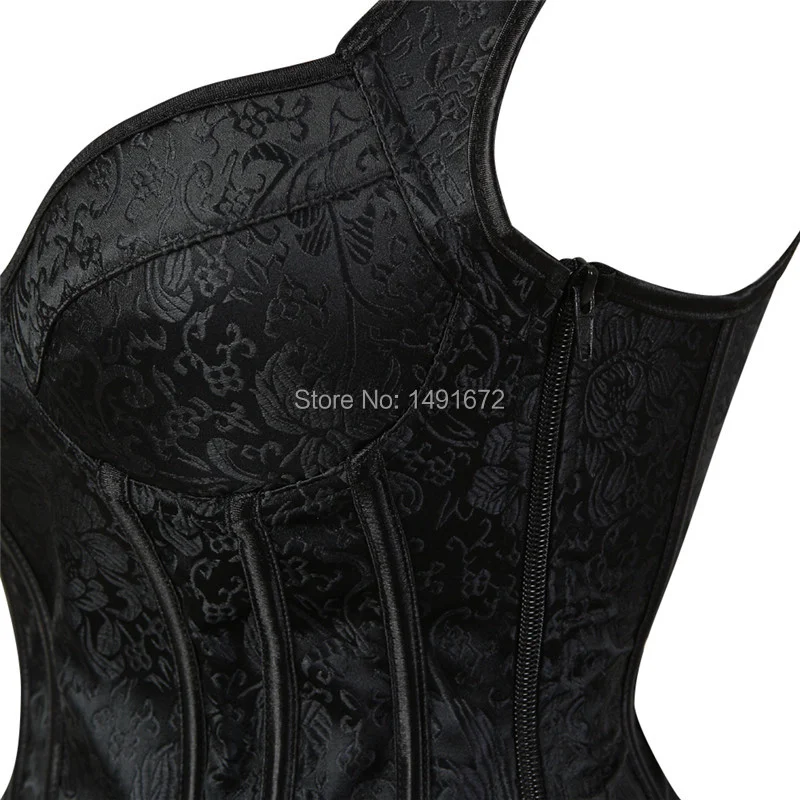 Billionm Corset Body Shaper Waist Trainer Bustiers Corsets Jacquard Lingerie Plus Size Shoulder Straps Corselet Gothic Clothing Corsage