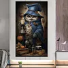 Diamond Painting -DIY Round Partial AB Drill Candlestick and Owl(45x75cm)