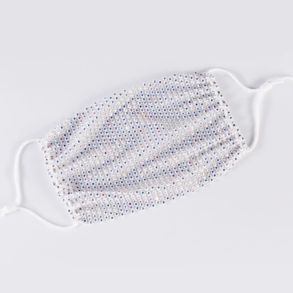 Fashion hollow faux jewerly decorated party mask