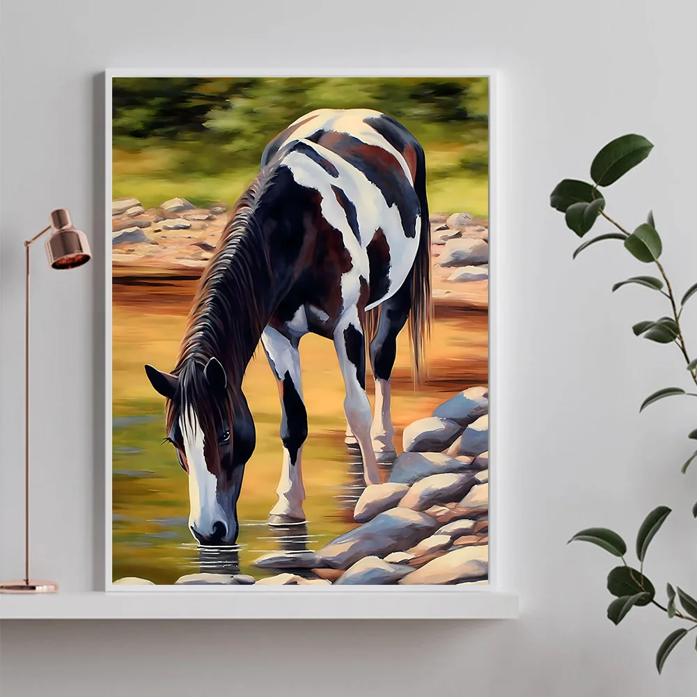Diamond Painting - Full Round Drill - Horse(Canvas|30*40cm)