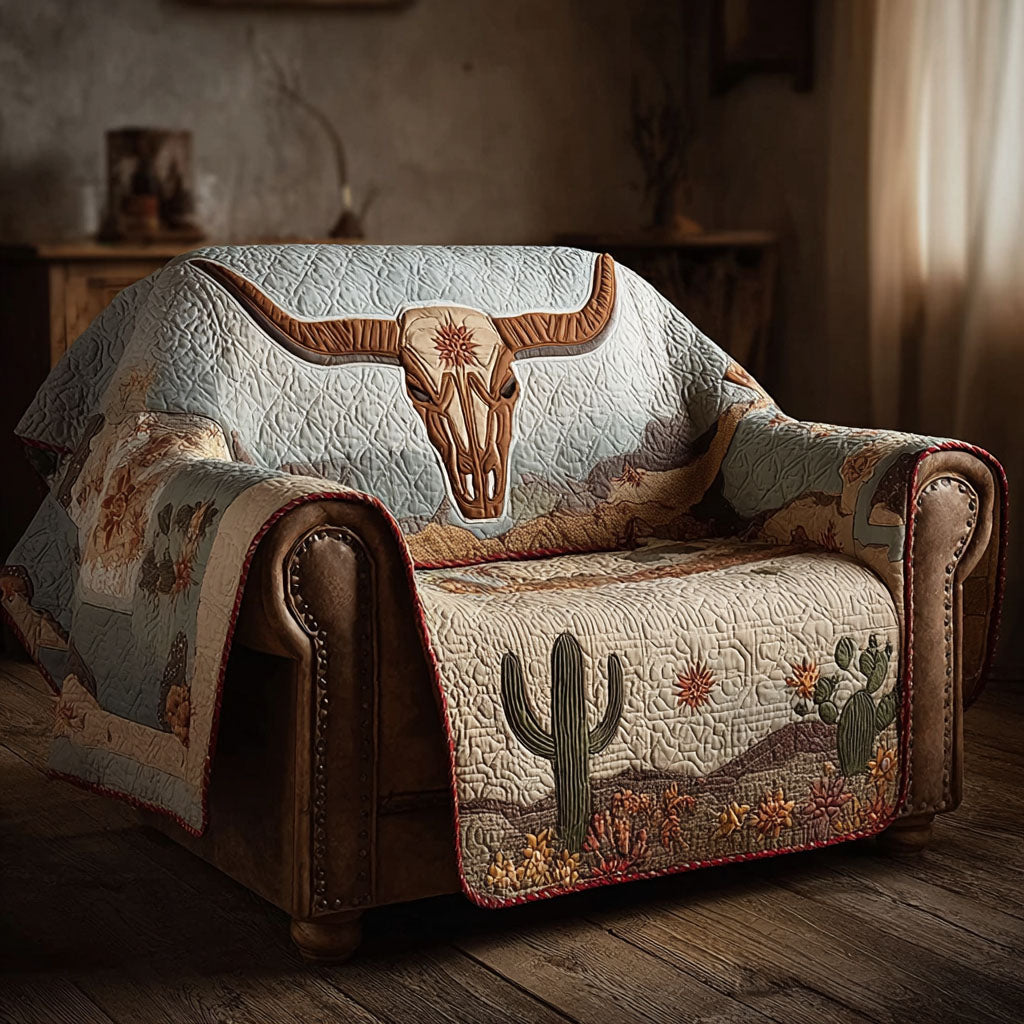 Desert Bloom Quilted Sofa Cover NCU0DK11899 everthome