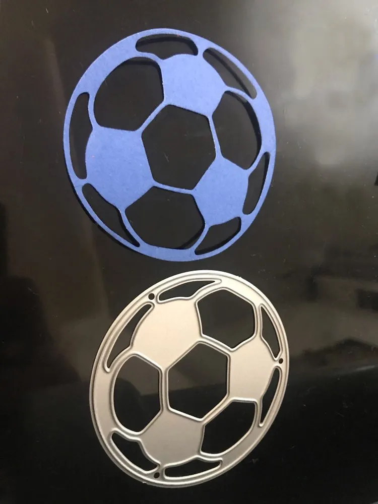 Football Cutting Dies Birthday Party Metal Cutting Dies Stencils For DIY Scrapbooking Album Stamp Paper Card Embossing Mold