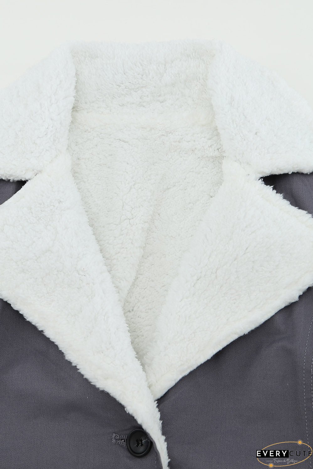 Winter Denim Jacket with Sherpa Trim