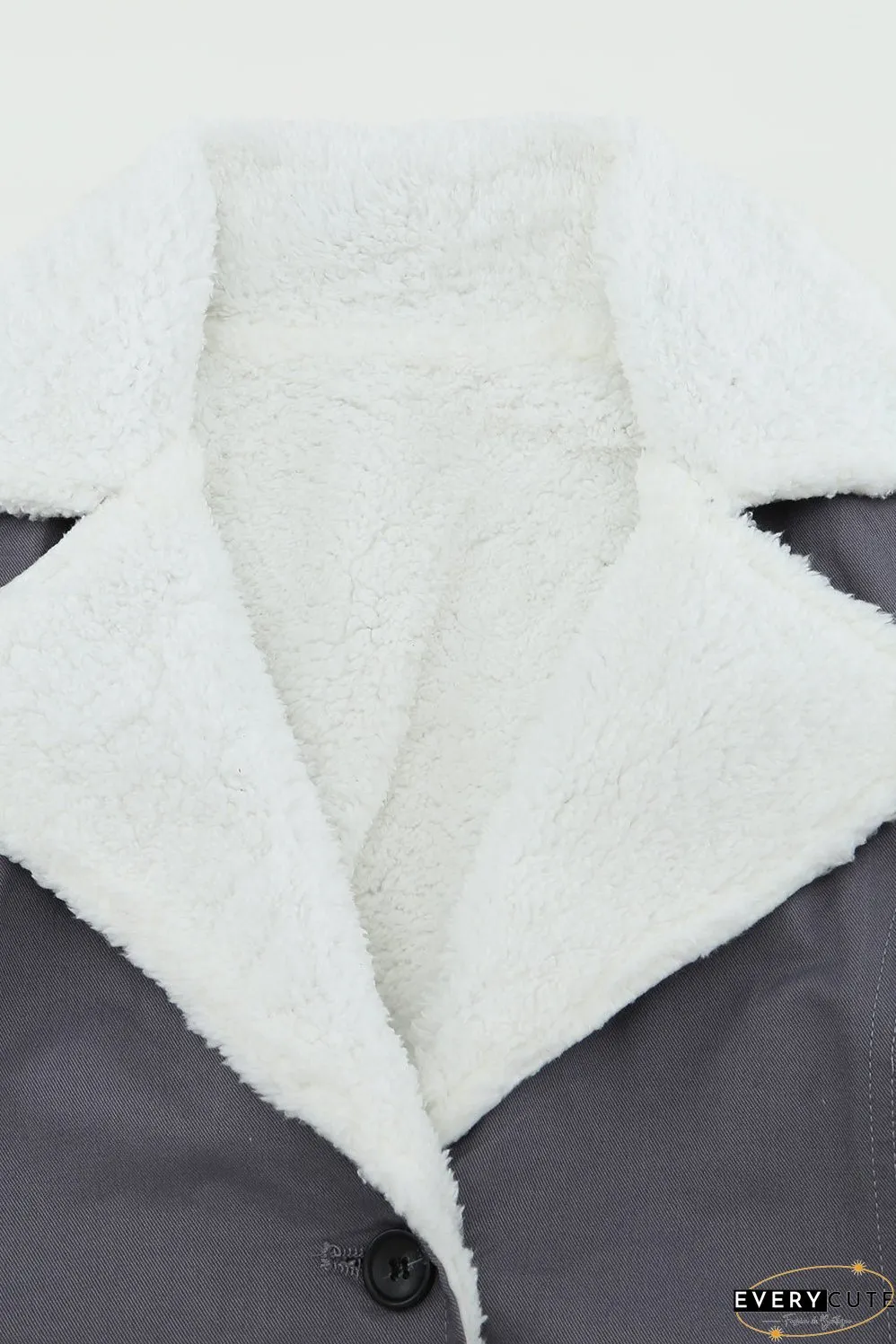 Winter Denim Jacket with Sherpa Trim