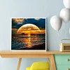 (40*40cm)Seaside Sunset - Full Round Drill Diamond Painting