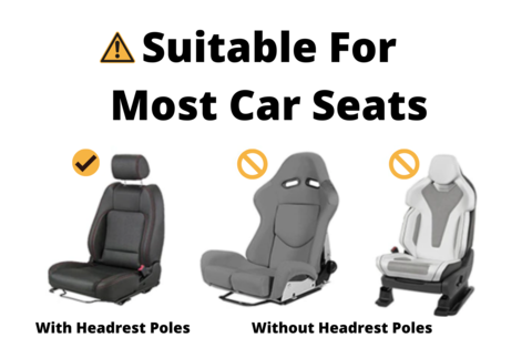 Suitable for most car seats