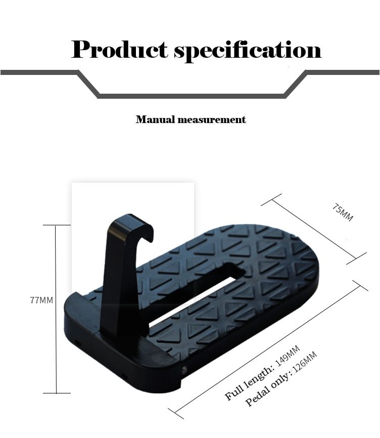 Multifunctional foldable roof rack pedal