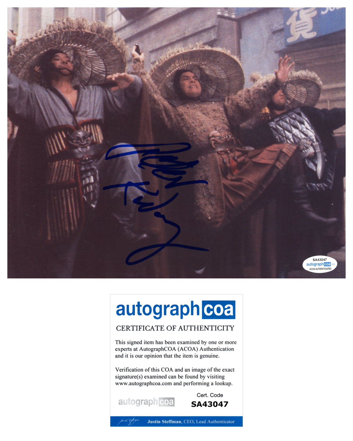 Peter Kwong Signed Autographed 8x10 Photo Poster painting Big Trouble In Little China ACOA COA