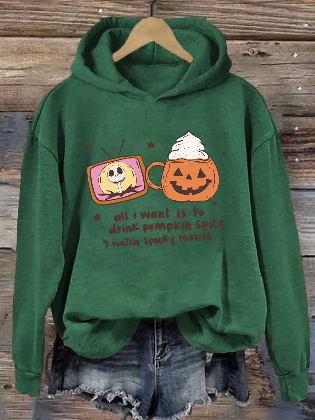Pumpkin Spice & Spooky Movies Hoodie