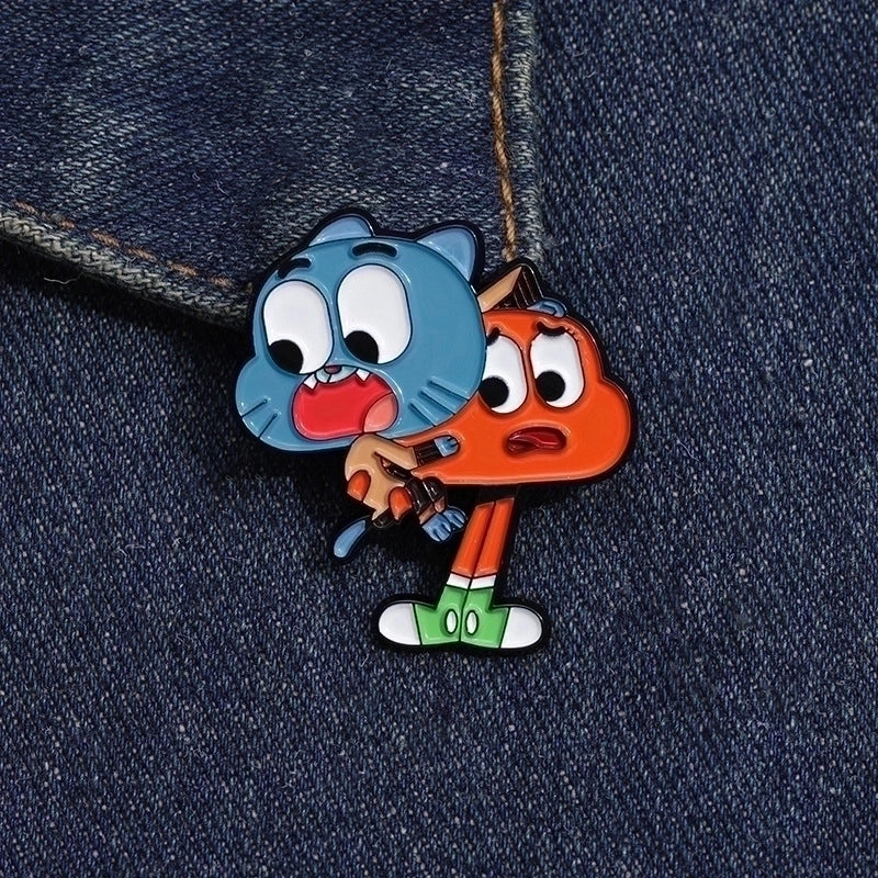 Cartoon Style Original Design Cowboy Style Animal Bear Bat Alloy Stamping Stoving Varnish Plating Kid’S Adults Brooches