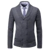 Men's Business Double-Breasted Cardigan Sweater