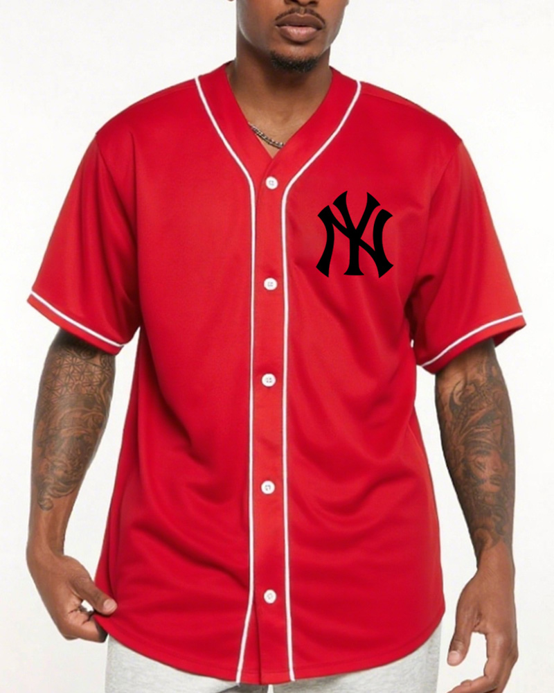 MLB Logo New York Yankees Print Jersey