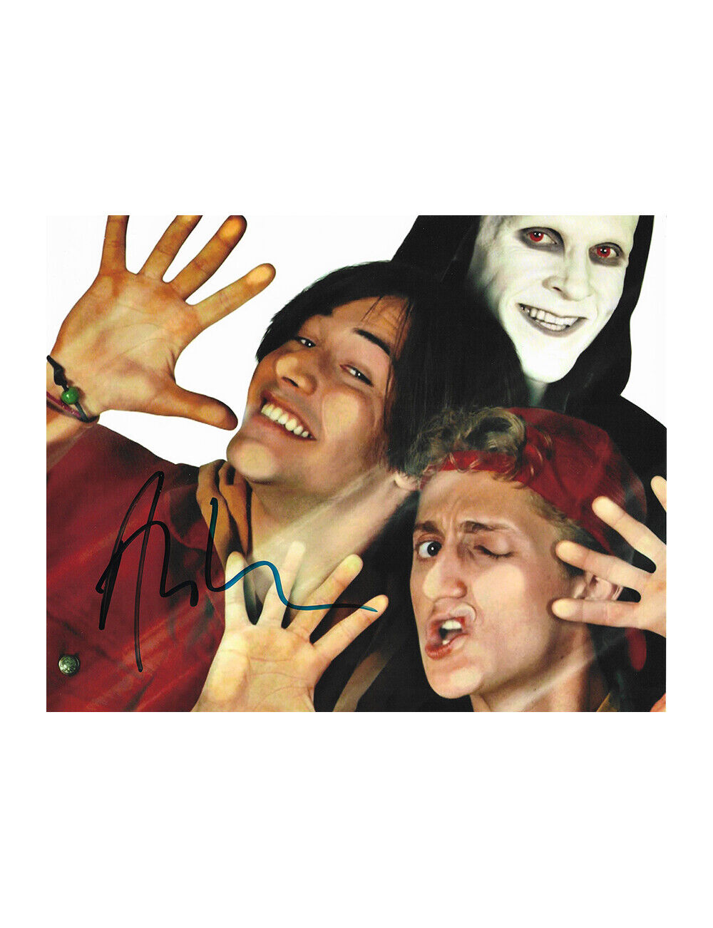 10x8 Bill & Ted Print Signed by Alex Winter 100% Authentic + COA