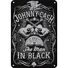 [Grande Taille]Johnny Cash - Panneaux en &eacute;tain m&eacute;tallique(30*40cm)