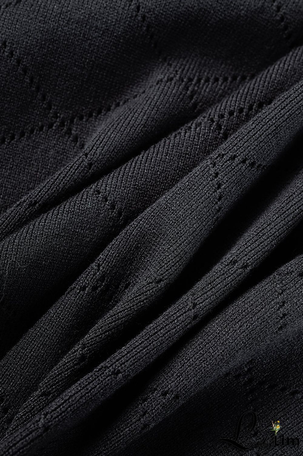 Black Casual Solid Patchwork V Neck Short Sleeve Dress