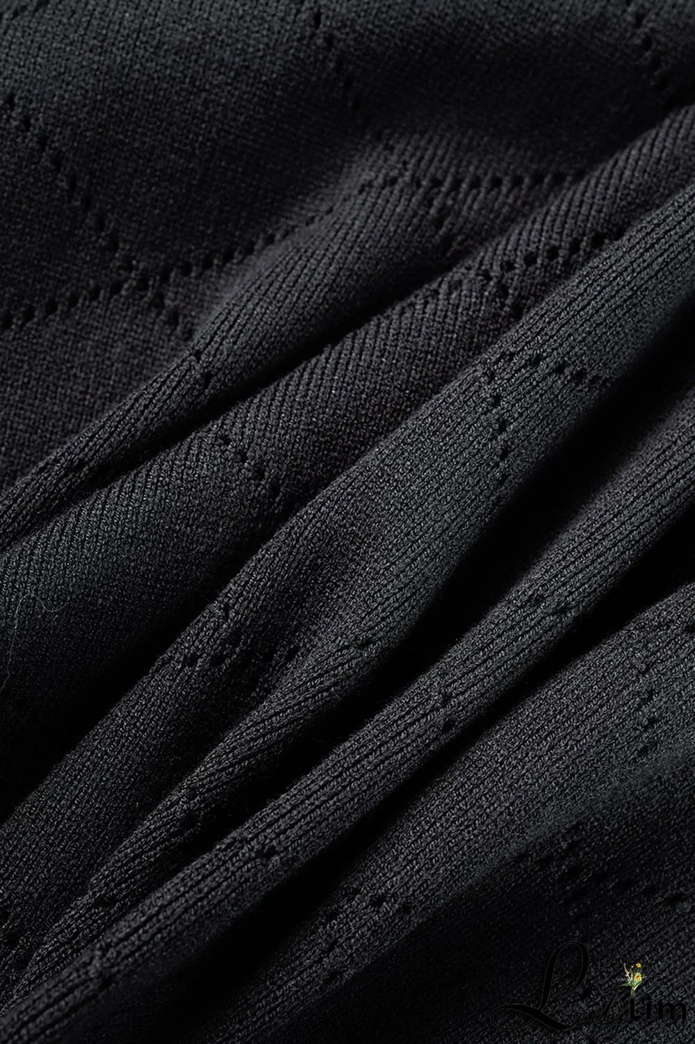 Black Casual Solid Patchwork V Neck Short Sleeve Dress