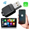 2 in 1 Wireless CarPlay Android Auto Adapter Plug & Play for Factory Wired Cars