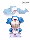 Muscle Show Series Magikarp & Snorlax - Pokemon Resin Statue - GO Studios