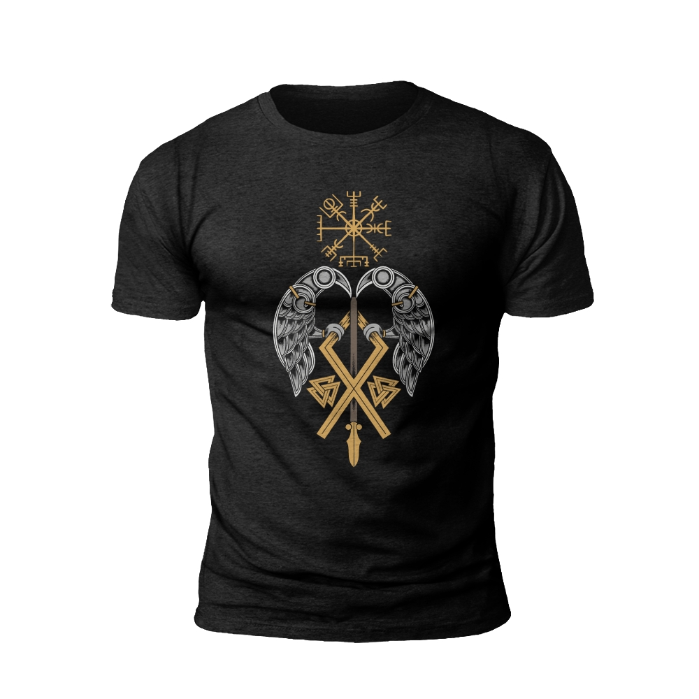Viking Valor: Sword and Shield T-Shirt