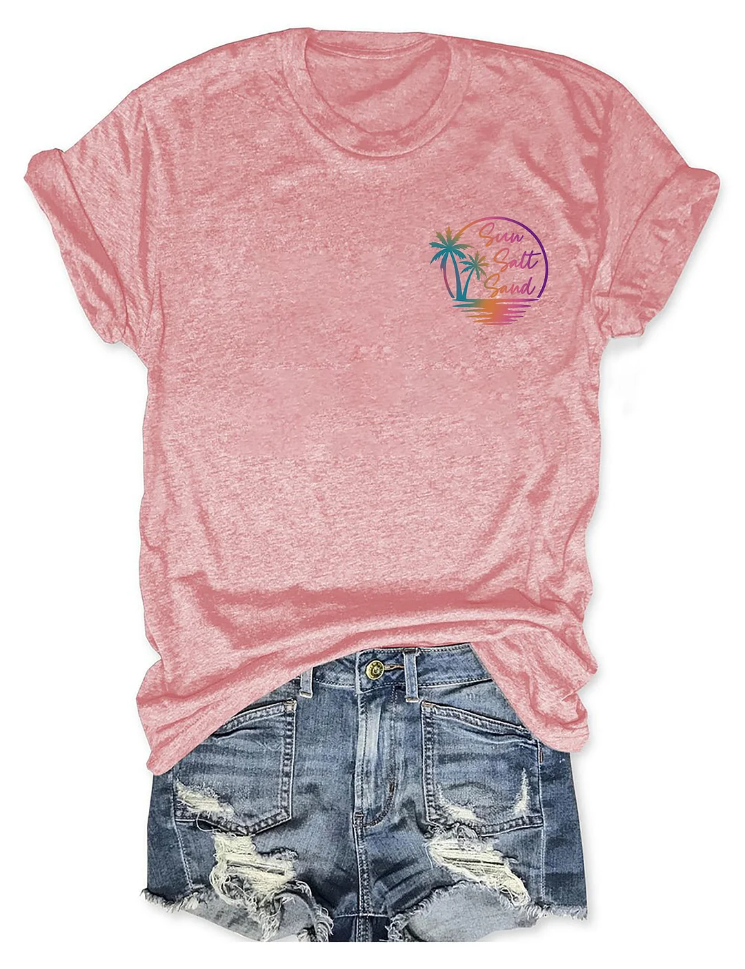 Retro Summer Sun Salt Sand T-shirt