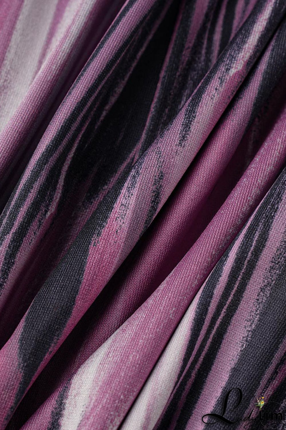 Green Sexy Print Split Joint V Neck One Step Skirt Dresses