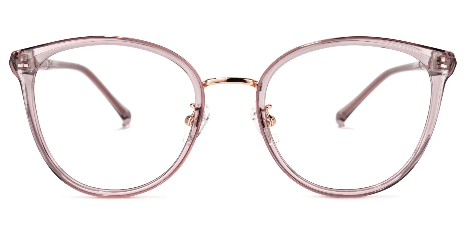 Theola Hellrosa Cateye Brille Hellrosa