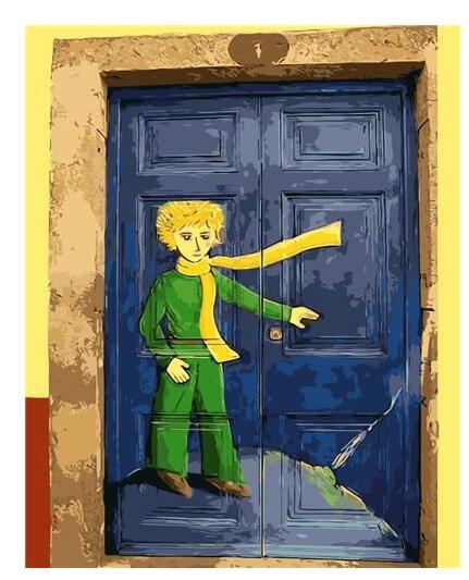 

Little Prince On The Door – Paint By Numbers - 40*50CM, 501 Original