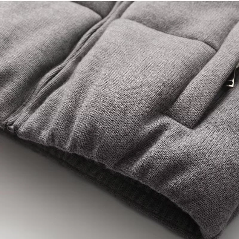 Nigikala Nigikala New Fashion Temperament Women's Knitted Fabric Standing Collar Warm Cotton Suit 6318228