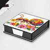 Leather Animals Diamond Painting Notecard Box Flowers Gem Art Sticky Note Holder