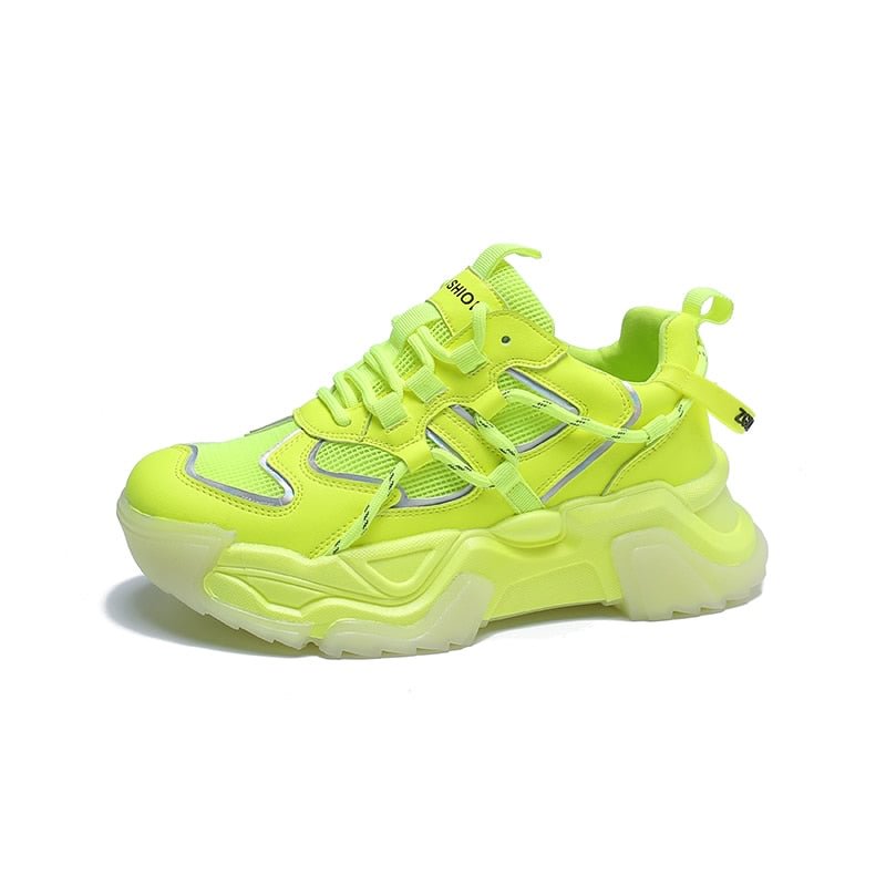 Sneakers Woman Casual Shoes Basket Femme Fashion Breathable Thick Bottom Ladies Trainers Platform Shoes Chunky Sneakers Women