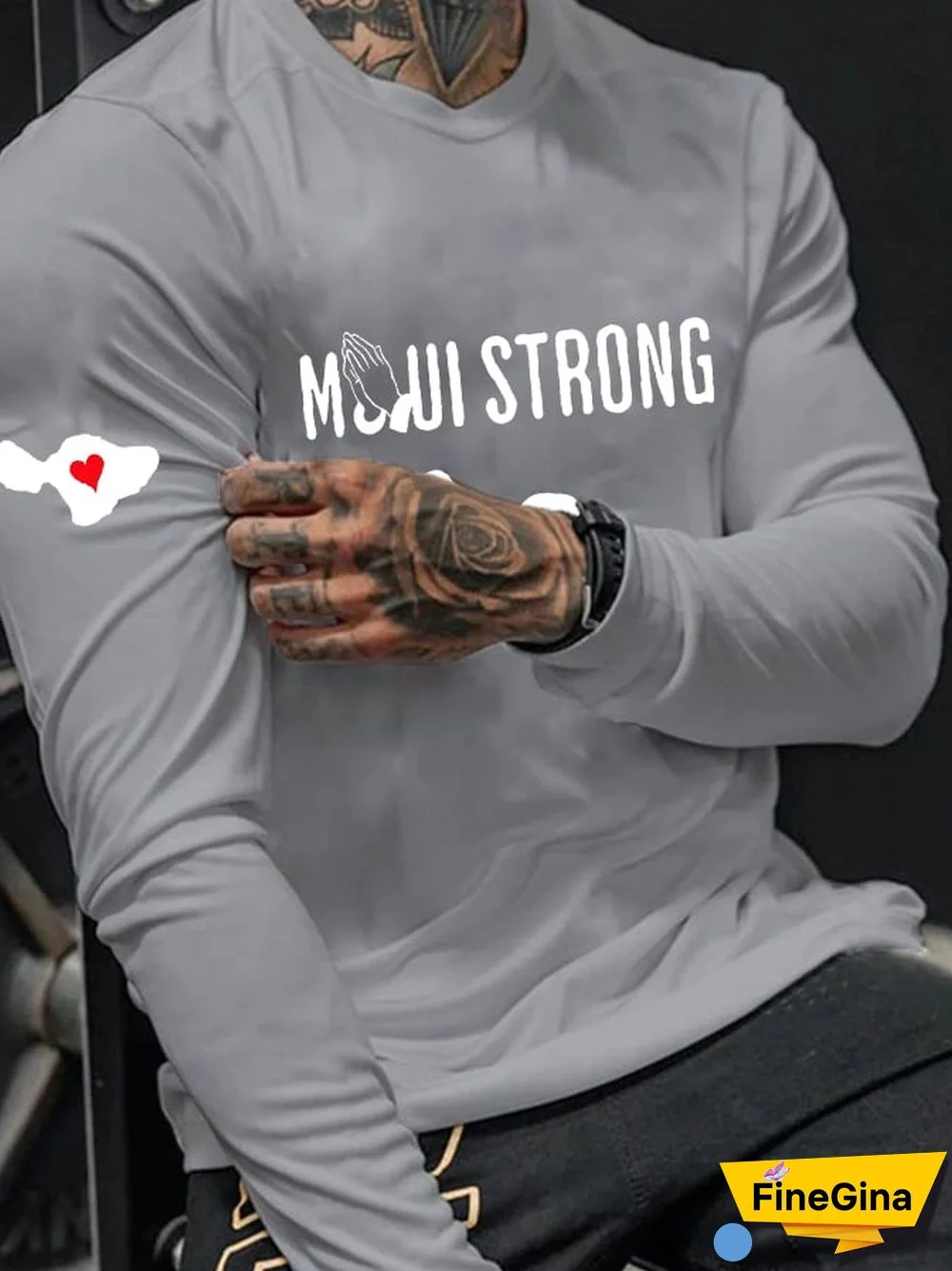 Men's Maui Casual Long Sleeve T-Shirt