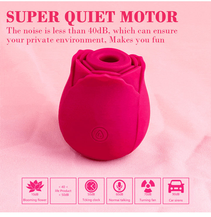 Silica gel rose toy 10 frequency (Red)