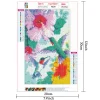 Flowers and Bird | Full Round Diamond Painting Kits