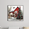Xmas Horse-Full Round Diamond Painting