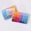 24-Color 7200pcs 2.6mm Fuse Bead Set | Acrylic Hollow Cylinder Beads, Elegant Pixel Art Beads