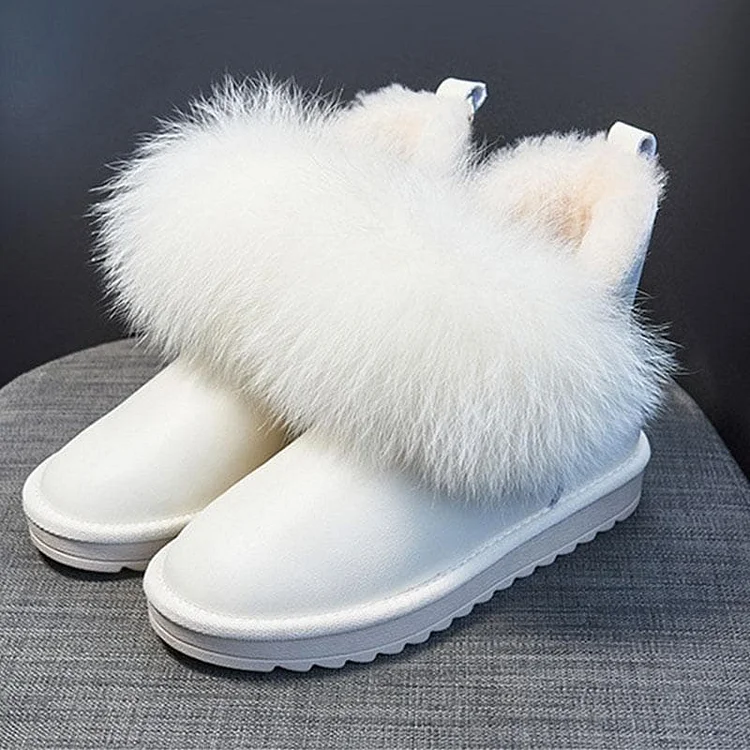 Fluffy Waterproof Inner Fleece Snow Boots SP15610