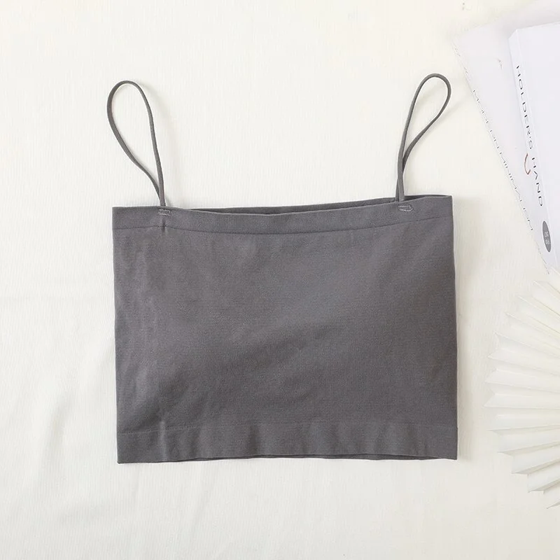 Fashion Tube Top Women Bra Seamless Underwear Bandeau Bra Top Thin Strap fashion Lingerie Female Bralette Basic Tank Top Bras speaker