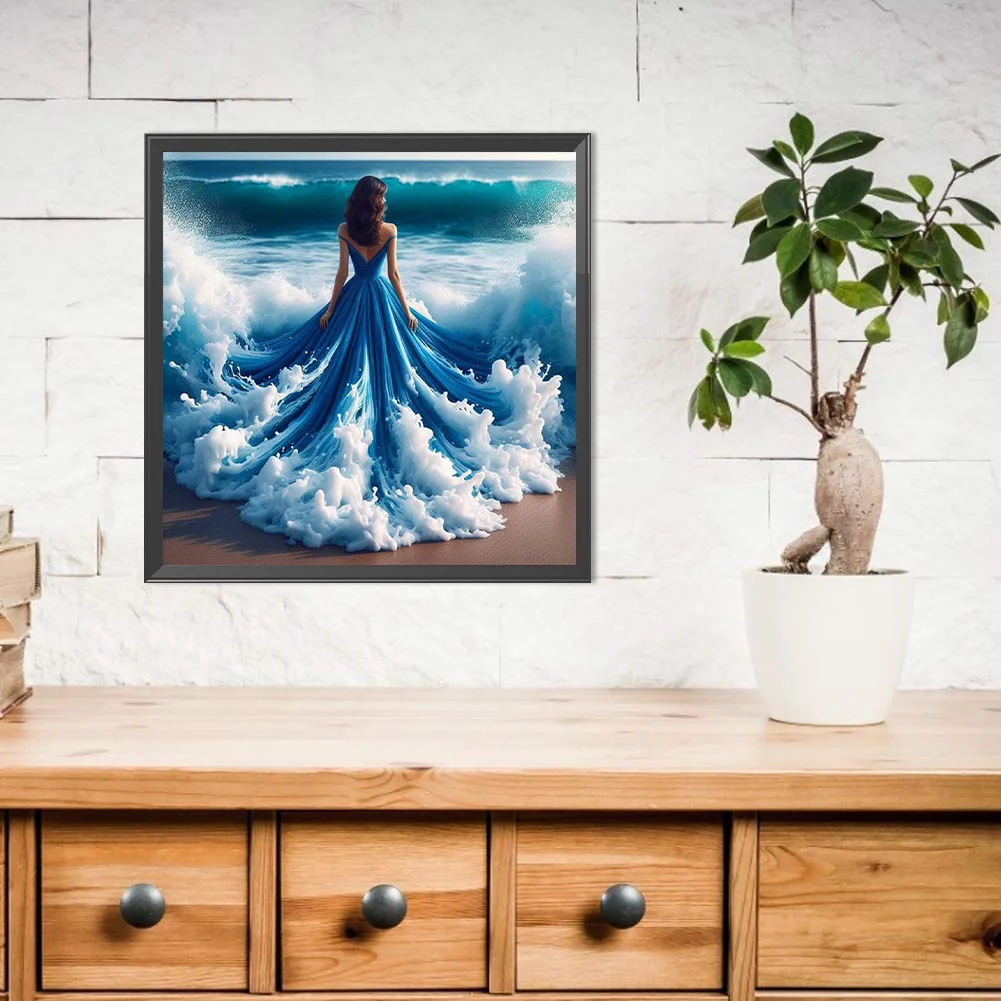 Diamond Painting - Full Round Drill - Waves Beauty(Canvas|40*40cm)