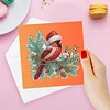6pcs DIY Diamond Painting Greeting Card Set for Holiday Blessings Christmas Gift