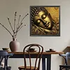 Diamond Painting -DIY Round Drill Golden Buddha Statue(40x40cm)