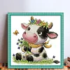 Cute Cow-14CT Stamped Cross Stitch 19*20cm/7.48*7.87in