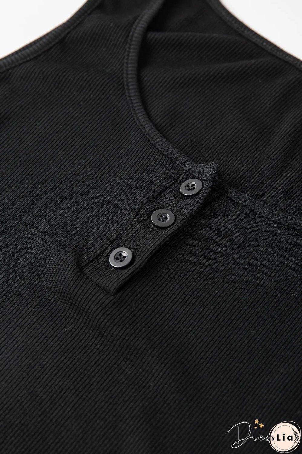 Black Drawstring Ruched Side Split Ribbed Midi Dress