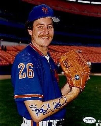 Frank Viola Mets Signed Jsa Certed Sticker 8x10 Photo Poster painting Autograph Authentic